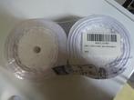 Wit satijnen zijden lint van 2 x 22 m x 25 mm, Ophalen of Verzenden, Nieuw, Versiering