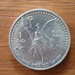 1 oz zilveren mexicaanse libertad 1992, Postzegels en Munten, Edelmetalen en Baren, Verzenden, Zilver