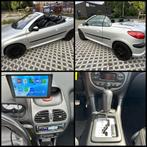 Peugeot 206CC 1.6 16V AUTOMAAT, CarPlay & AIRCO+ GEKEURD VVK, 4 zetels, 4 cilinders, Cabriolet, Leder