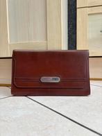 Delvaux vintage leren etui, Handtassen en Accessoires, Ophalen of Verzenden, Gebruikt, Bruin, Overige typen