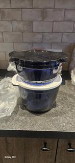 Tupperware microcook set nieuw, Enlèvement, Neuf, Bleu, Récipient ou Bol