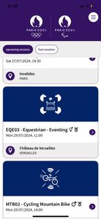 2 tickets paardrijden eventing finale - Olympische Spelen, Tickets & Billets, Deux personnes, Juillet