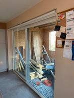 Profel PVC ramenen schuifdueren met 3dubbelglas.Kwartsgrijs, Doe-het-zelf en Bouw, Raamkozijnen en Schuifdeuren, Ophalen, Kunststof