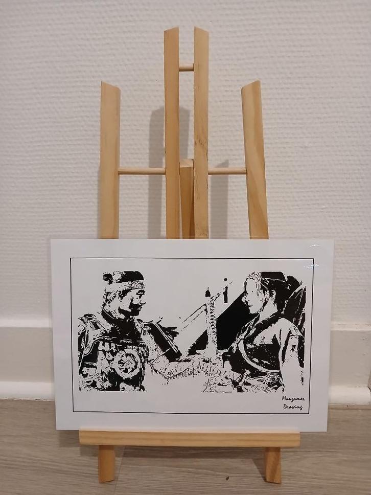 Poster van de geest van Tsushima, Antiek en Kunst, Kunst | Tekeningen en Fotografie, Ophalen of Verzenden