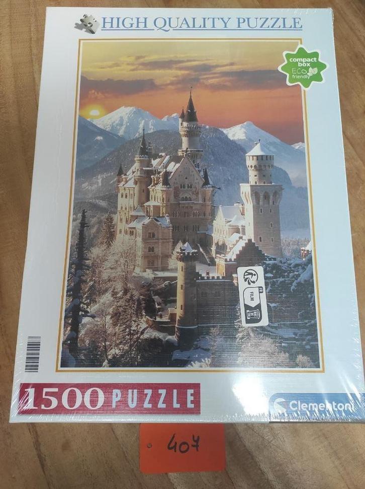 Kasteel 1500 stukken nieuw, Hobby en Vrije tijd, Denksport en Puzzels, Zo goed als nieuw, Legpuzzel, 500 t/m 1500 stukjes, Ophalen of Verzenden