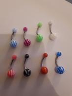 8 navelpiercings, Handtassen en Accessoires, Piercings, Ophalen of Verzenden, Nieuw, Navelpiercing