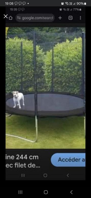 Av trampoline noir 2m50, pas sur qu il y ait... beschikbaar voor biedingen
