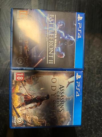 Jeux PS4 (BF 2 Star Wars, assassin’s creed odyssey)