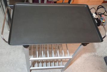 Xxl elektrische bakplaat „Princess” met opbergplanken