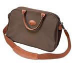 LONGCHAMP TRAVELER BAG - marron, nylon et cuir vachette., Enlèvement, Utilisé, Brun, Cuir