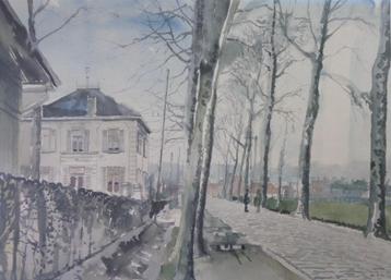 PAUL DELVAUX / SINT-MARTENS-LATEM / KLEUROFFSET / 55x73cm beschikbaar voor biedingen