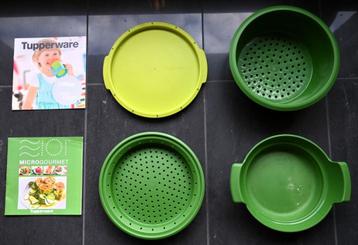 Tupperware Microgourmet 101 stoompan met receptenboekjes beschikbaar voor biedingen