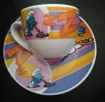 Schtroumpfs - tasse et sous tasse, Verzamelen, Stripfiguren, Ophalen of Verzenden, Smurfen, Zo goed als nieuw