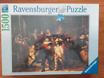 NOUVEAU puzzle 1500 p - Ravensburger - Rembrandt Ronde nuit, Enlèvement ou Envoi, 500 à 1500 pièces, Neuf, Puzzle