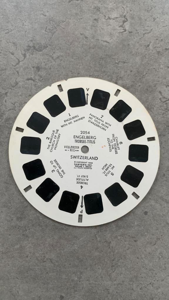 View-Master Disc Engelberg/Trübsee/Titlis (Zwitserland), Verzamelen, Speelgoed, Gebruikt, Ophalen of Verzenden