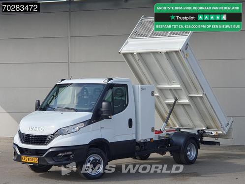 Iveco Daily 35C16 3.0L Kipper met Kist Dubbellucht 3,5t Trek, Auto's, Bestelwagens en Lichte vracht, Bedrijf, Te koop, Airconditioning
