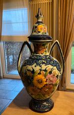 Portugese 66 cm hoge vaas met deksel (Alcobaca), Antiek en Kunst, Antiek | Vazen, Ophalen