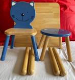 Ensemble en bois pour enfant (table chaise et tabouret), Enlèvement, Utilisé