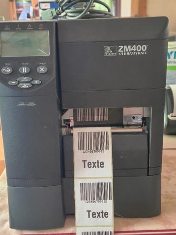 ZEBRA ZM400 commerciële en industriële printer - Printer beschikbaar voor biedingen