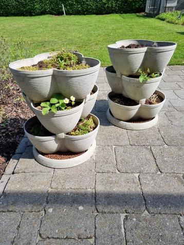 Kruidenbakken 3 verdiepingen, Tuin en Terras, Ophalen, Tuin, Kunststof, Gebruikt