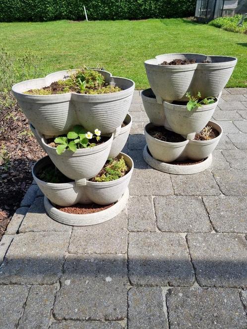 Kruidenbakken 3 verdiepingen, Tuin en Terras, Bloembakken en Plantenbakken, Gebruikt, Kunststof, Binnen, Balkon, Tuin, 30 tot 60 cm
