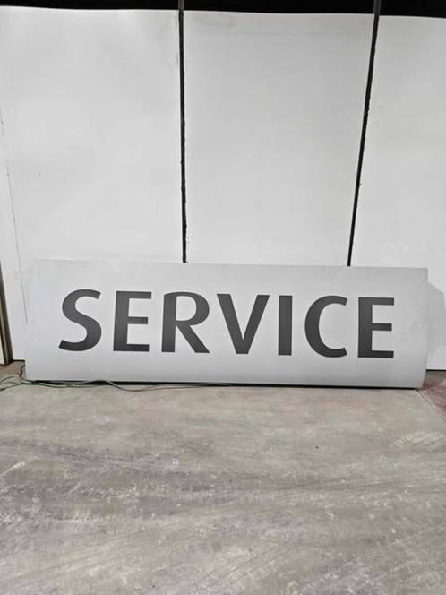 SERVICE - Lichtreclamebord in topstaat, Verzamelen, Merken en Reclamevoorwerpen, Gebruikt, Lichtbak of (neon) lamp, Ophalen