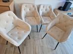 4 chaises couleur beige neuves !!, Maison & Meubles, Chaises, Enlèvement, Noir