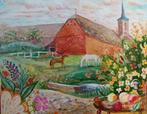 Waals landschap door Chayka Russische schilder 2002, Antiek en Kunst, Ophalen of Verzenden