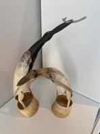 2 vogels in hoorn, Antiek en Kunst, Ophalen