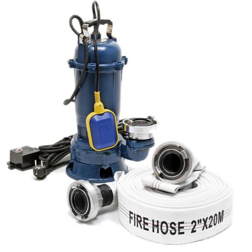 Dompelpomp | 10.000 liter/uur + 20 meter slang en vlotter, Tuin en Terras, Tuinslangen, Nieuw, Ophalen of Verzenden