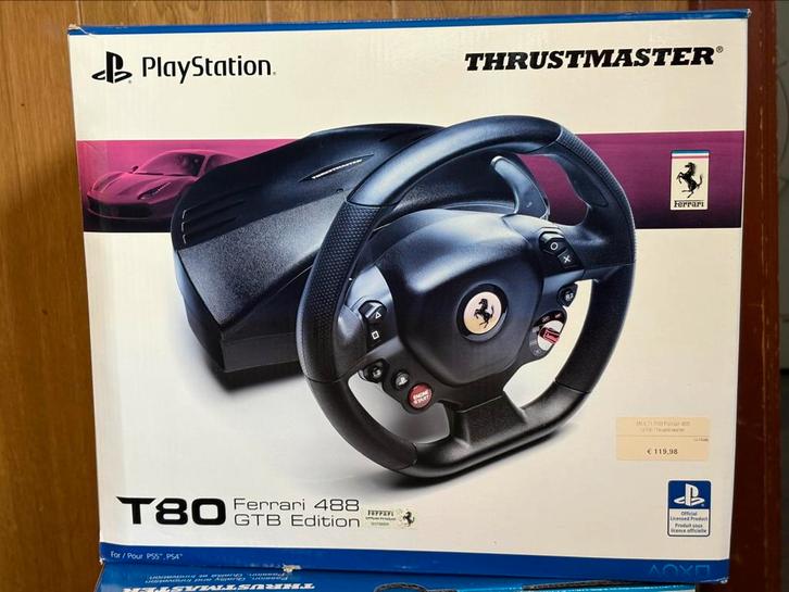 T80 Ferrari 488 GTB Edition, Games en Spelcomputers, Spelcomputers | Sony Consoles | Accessoires, PlayStation 4, PlayStation 5