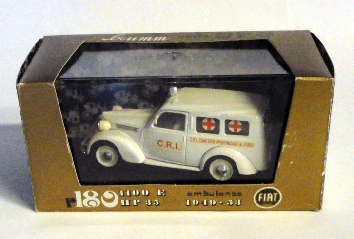 Brumm / Fiat 1100 Ambulanza / 1:43 / Mint in box, Hobby en Vrije tijd, Modelauto's | 1:43, Nieuw, Auto, Ophalen of Verzenden