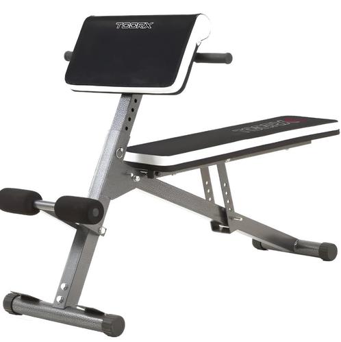 Toorx Buik en Rug Fitnessbank / Ab & Back Trainer, Sport en Fitness, Fitnessmaterialen, Zo goed als nieuw, Fitnessbank, Armen