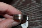 Mooie stainless steel ring met goud voor dame of heer mt 20, Handtassen en Accessoires, Ringen, 20 of groter, Ophalen of Verzenden