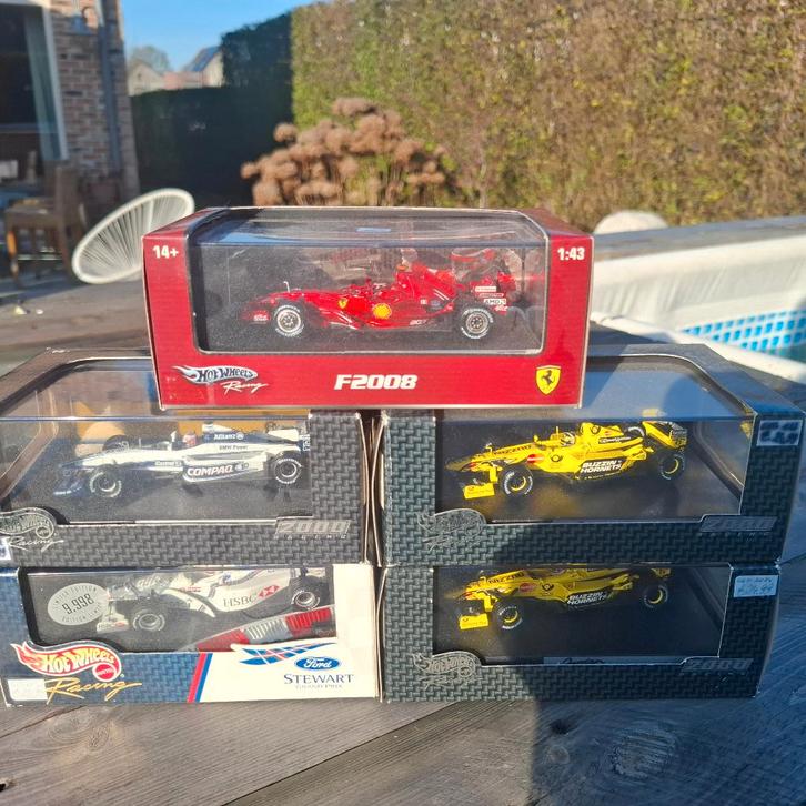5 x 1/43 Hot Wheels Formula 1 models, Hobby & Loisirs créatifs, Voitures miniatures | 1:18, Neuf, Voiture, Hot Wheels, Enlèvement ou Envoi