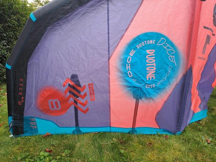 Duotone dice sls 8m 2023, Watersport en Boten, Kitesurfen, Zo goed als nieuw, Kite, 8 m², Ophalen of Verzenden