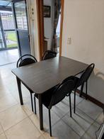 Keukentafel + 4 stoelen, Ophalen, Gebruikt