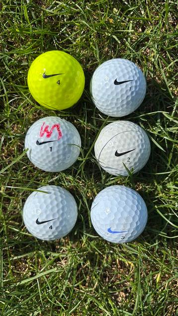 6 Nike golfballen beschikbaar voor biedingen