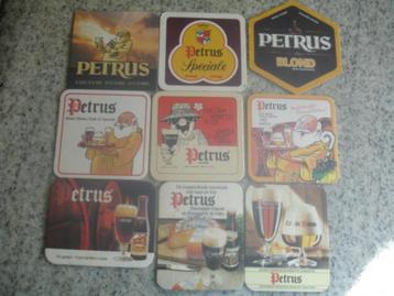 9 verschillende bierviltjes van Petrus voor € 0,70. beschikbaar voor biedingen
