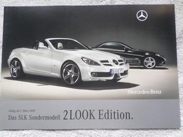 2009 Mercedes SLK 2Look Edition Brochure beschikbaar voor biedingen