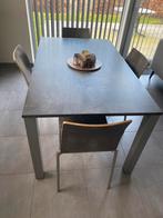 Table moderne + 6 chaises à vendre (L150, B90, H78), Maison & Meubles, Salles à manger complètes, Comme neuf, Enlèvement ou Envoi