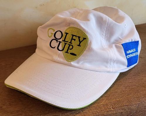 GOLFY Cup, witte golfpet, fijn katoen ## NIEUW ##, Sport en Fitness, Golf, Nieuw, Kleding, Overige merken, Ophalen of Verzenden