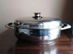 Grote ovale steelpan 18/10 staal, Huis en Inrichting, Keuken | Potten en Pannen, Inox, Nieuw, Keramische plaat, Ophalen