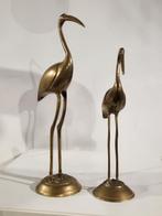 31cm en 25cm grote koperen kraanvogels , koppel vogels, Ophalen of Verzenden, Koper