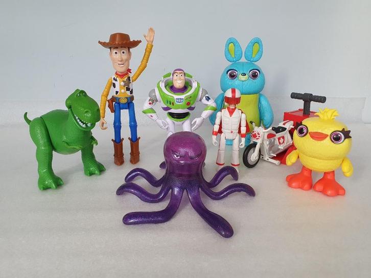 Lot van 7 Toy Story figuren (Disney, Mattel), Verzamelen, Disney, Gebruikt, Beeldje of Figuurtje, Ophalen of Verzenden