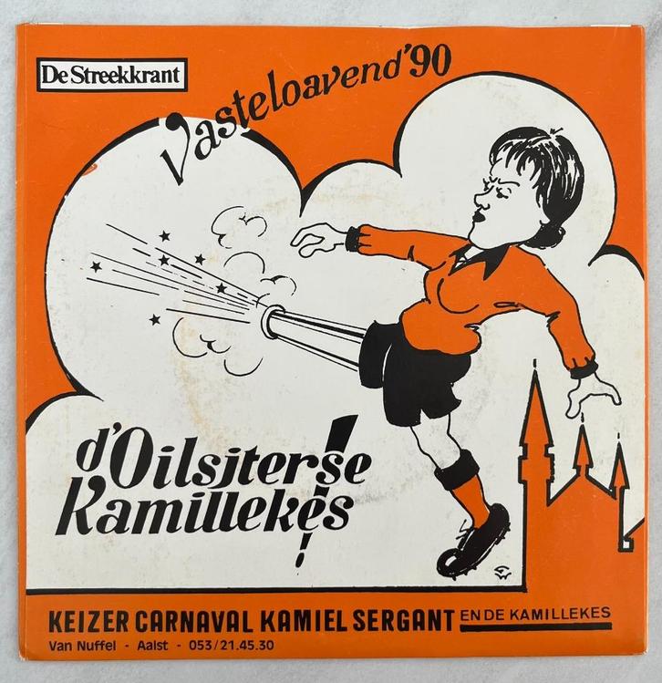 Aalst Oilsjt Carnaval Keizer Kamiel single 1990, Verzamelen, Overige Verzamelen, Ophalen