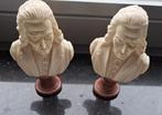 2 beeldjes  boekensteunen van componist Liszt, Antiek en Kunst, Ophalen of Verzenden