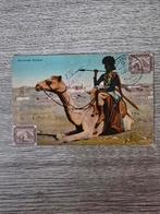 Ansichtkaart Egypte ,1909 , gestempeld , 1 zegel postfris, Ophalen of Verzenden