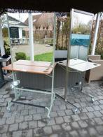 Professionele dubbelzijdige kappersspiegels met stopcontact, Enlèvement, Comme neuf