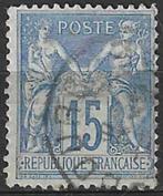 Frankrijk 1881 - Yvert 90 - Type Sage - 15 c. (ST), Postzegels en Munten, Postzegels | Europa | Frankrijk, Verzenden, Gestempeld